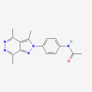 N-[4-(3,4,7-trimethyl-2H-pyrazolo[3,4-d]pyridazin-2-yl)phenyl]acetamide