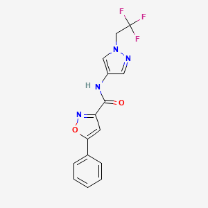 5-phenyl-N-[1-(2,2,2-trifluoroethyl)-1H-pyrazol-4-yl]-3-isoxazolecarboxamide