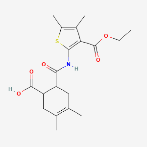 6-({[3-(ethoxycarbonyl)-4,5-dimethyl-2-thienyl]amino}carbonyl)-3,4-dimethyl-3-cyclohexene-1-carboxylic acid