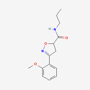 3-(2-methoxyphenyl)-N-propyl-4,5-dihydro-5-isoxazolecarboxamide