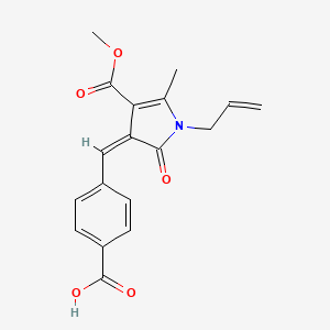 4-{[1-allyl-4-(methoxycarbonyl)-5-methyl-2-oxo-1,2-dihydro-3H-pyrrol-3-ylidene]methyl}benzoic acid