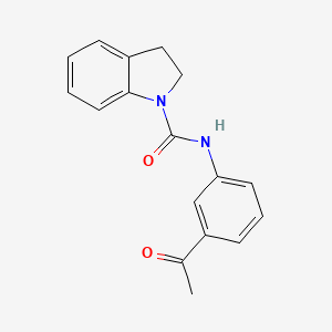 molecular formula C17H16N2O2 B4876546 N-(3-acetylphenyl)-1-indolinecarboxamide 