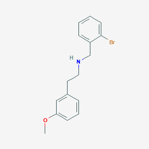 molecular formula C16H18BrNO B4876562 (2-bromobenzyl)[2-(3-methoxyphenyl)ethyl]amine 