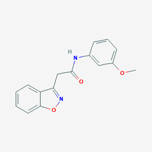 molecular formula C16H14N2O3 B487658 2-(1,2-benzisoxazol-3-yl)-N-(3-methoxyphenyl)acetamide CAS No. 794549-37-4