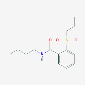 molecular formula C14H21NO3S B4876586 N-butyl-2-(propylsulfonyl)benzamide 