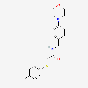 molecular formula C20H24N2O2S B4876591 2-[(4-methylphenyl)thio]-N-[4-(4-morpholinyl)benzyl]acetamide 
