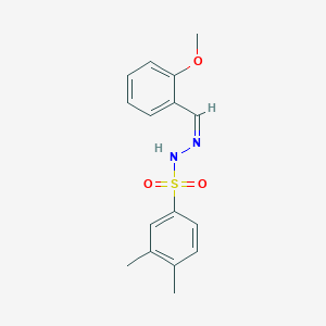 N'-(2-methoxybenzylidene)-3,4-dimethylbenzenesulfonohydrazide