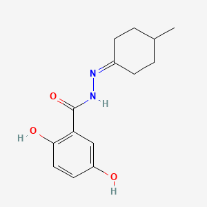2,5-dihydroxy-N'-(4-methylcyclohexylidene)benzohydrazide