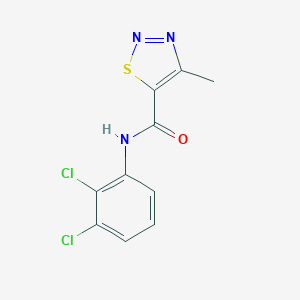 molecular formula C10H7Cl2N3OS B487663 N-(2,3-二氯苯基)-4-甲基-1,2,3-噻二唑-5-甲酰胺 CAS No. 183306-33-4