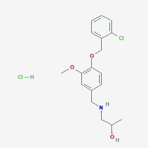 1-({4-[(2-chlorobenzyl)oxy]-3-methoxybenzyl}amino)propan-2-ol hydrochloride