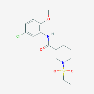 N-(5-chloro-2-methoxyphenyl)-1-(ethylsulfonyl)-3-piperidinecarboxamide
