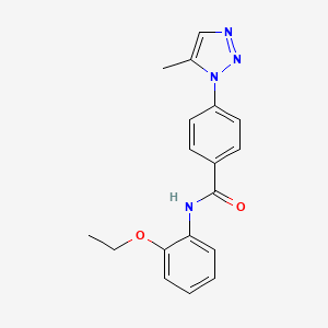 N-(2-ethoxyphenyl)-4-(5-methyl-1H-1,2,3-triazol-1-yl)benzamide