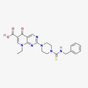 2-{4-[(benzylamino)carbonothioyl]-1-piperazinyl}-8-ethyl-5-oxo-5,8-dihydropyrido[2,3-d]pyrimidine-6-carboxylic acid