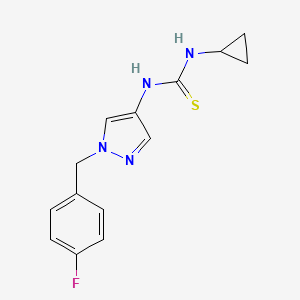 N-cyclopropyl-N'-[1-(4-fluorobenzyl)-1H-pyrazol-4-yl]thiourea