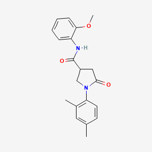 1-(2,4-dimethylphenyl)-N-(2-methoxyphenyl)-5-oxo-3-pyrrolidinecarboxamide