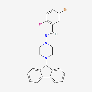 N-(5-bromo-2-fluorobenzylidene)-4-(9H-fluoren-9-yl)-1-piperazinamine