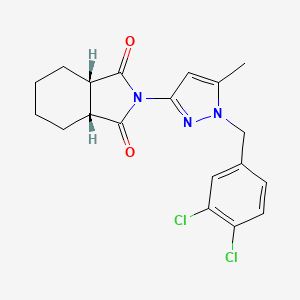 (3aR,7aS)-2-[1-(3,4-dichlorobenzyl)-5-methyl-1H-pyrazol-3-yl]hexahydro-1H-isoindole-1,3(2H)-dione