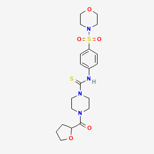 N-[4-(4-morpholinylsulfonyl)phenyl]-4-(tetrahydro-2-furanylcarbonyl)-1-piperazinecarbothioamide