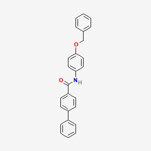 molecular formula C26H21NO2 B4876889 N-[4-(benzyloxy)phenyl]-4-biphenylcarboxamide 