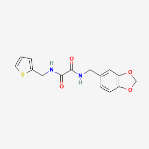 molecular formula C15H14N2O4S B4876930 N-(1,3-benzodioxol-5-ylmethyl)-N'-(2-thienylmethyl)ethanediamide 