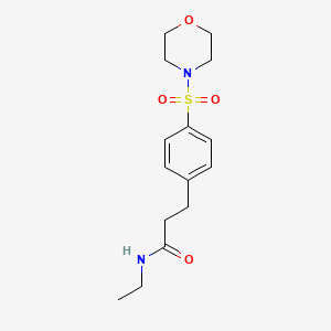 N-ethyl-3-[4-(4-morpholinylsulfonyl)phenyl]propanamide