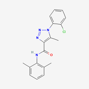 molecular formula C18H17ClN4O B4876968 1-(2-chlorophenyl)-N-(2,6-dimethylphenyl)-5-methyl-1H-1,2,3-triazole-4-carboxamide 