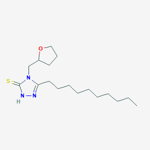 molecular formula C17H31N3OS B4876988 5-decyl-4-(tetrahydro-2-furanylmethyl)-4H-1,2,4-triazole-3-thiol 