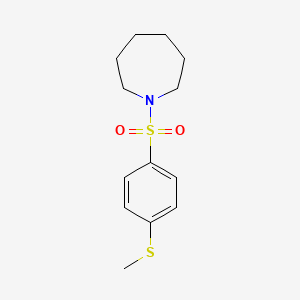 molecular formula C13H19NO2S2 B4877015 1-{[4-(methylthio)phenyl]sulfonyl}azepane 