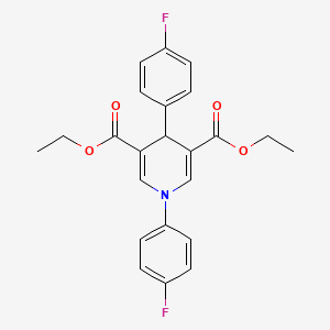 molecular formula C23H21F2NO4 B4877052 diethyl 1,4-bis(4-fluorophenyl)-1,4-dihydro-3,5-pyridinedicarboxylate 