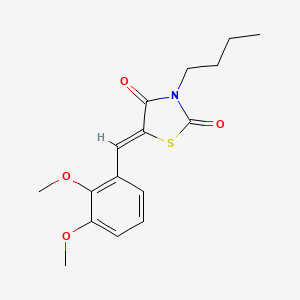 molecular formula C16H19NO4S B4877069 3-butyl-5-(2,3-dimethoxybenzylidene)-1,3-thiazolidine-2,4-dione 