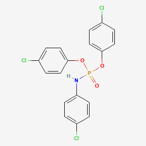molecular formula C18H13Cl3NO3P B4877140 bis(4-chlorophenyl) (4-chlorophenyl)amidophosphate 