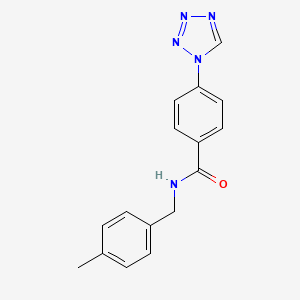 N-(4-methylbenzyl)-4-(1H-tetrazol-1-yl)benzamide