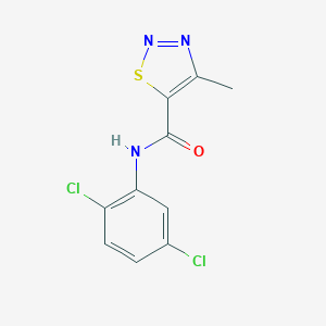 molecular formula C10H7Cl2N3OS B487723 N-(2,5-dichlorophenyl)-4-methyl-1,2,3-thiadiazole-5-carboxamide CAS No. 183300-55-2