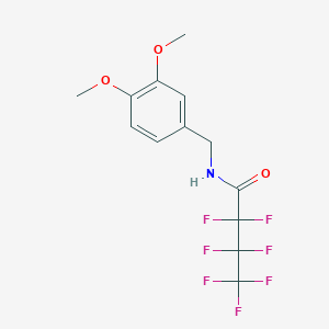 molecular formula C13H12F7NO3 B4877239 N-(3,4-dimethoxybenzyl)-2,2,3,3,4,4,4-heptafluorobutanamide 