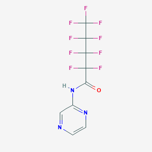 molecular formula C9H4F9N3O B4877244 2,2,3,3,4,4,5,5,5-nonafluoro-N-2-pyrazinylpentanamide 