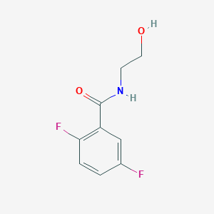 molecular formula C9H9F2NO2 B4877256 2,5-difluoro-N-(2-hydroxyethyl)benzamide 