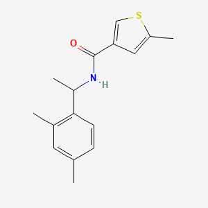 molecular formula C16H19NOS B4877281 N-[1-(2,4-dimethylphenyl)ethyl]-5-methyl-3-thiophenecarboxamide 