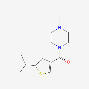 molecular formula C13H20N2OS B4877328 1-[(5-isopropyl-3-thienyl)carbonyl]-4-methylpiperazine 