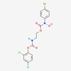 molecular formula C16H13BrCl2N2O5 B4877337 2-{[(2,4-dichlorophenoxy)carbonyl]amino}ethyl (4-bromophenyl)hydroxycarbamate 