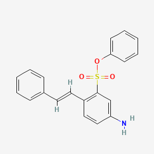 molecular formula C20H17NO3S B4877386 phenyl 5-amino-2-(2-phenylvinyl)benzenesulfonate 