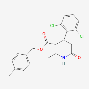 molecular formula C21H19Cl2NO3 B4877393 4-methylbenzyl 4-(2,6-dichlorophenyl)-2-methyl-6-oxo-1,4,5,6-tetrahydro-3-pyridinecarboxylate 