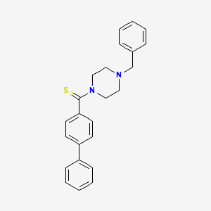 molecular formula C24H24N2S B4877445 1-benzyl-4-(4-biphenylylcarbonothioyl)piperazine 