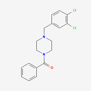 molecular formula C18H18Cl2N2O B4877453 1-benzoyl-4-(3,4-dichlorobenzyl)piperazine 