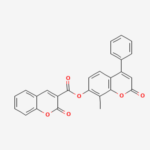 8-methyl-2-oxo-4-phenyl-2H-chromen-7-yl 2-oxo-2H-chromene-3-carboxylate