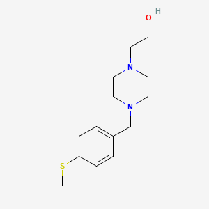 molecular formula C14H22N2OS B4877473 2-{4-[4-(methylthio)benzyl]-1-piperazinyl}ethanol 