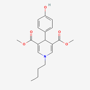 molecular formula C19H23NO5 B4877521 dimethyl 1-butyl-4-(4-hydroxyphenyl)-1,4-dihydro-3,5-pyridinedicarboxylate 