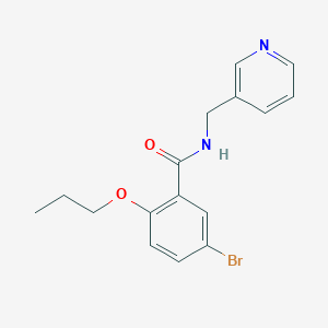 molecular formula C16H17BrN2O2 B4877548 5-bromo-2-propoxy-N-(3-pyridinylmethyl)benzamide 