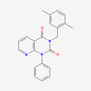 molecular formula C22H19N3O2 B4877550 3-(2,5-dimethylbenzyl)-1-phenylpyrido[2,3-d]pyrimidine-2,4(1H,3H)-dione 