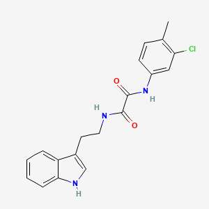 molecular formula C19H18ClN3O2 B4877609 N-(3-chloro-4-methylphenyl)-N'-[2-(1H-indol-3-yl)ethyl]ethanediamide 