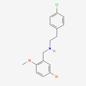 molecular formula C16H17BrClNO B4877679 (5-bromo-2-methoxybenzyl)[2-(4-chlorophenyl)ethyl]amine CAS No. 416890-08-9